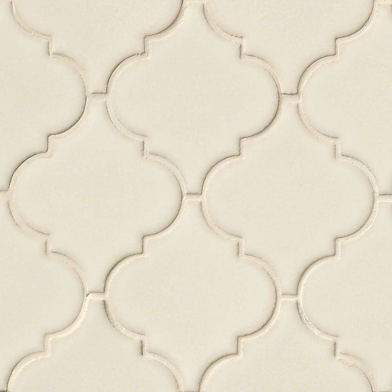 Antique White Ceramic MSI Mosaic Tiles 11" X 15" Arabesque Pattern MSI - Zicana Boutique - 1