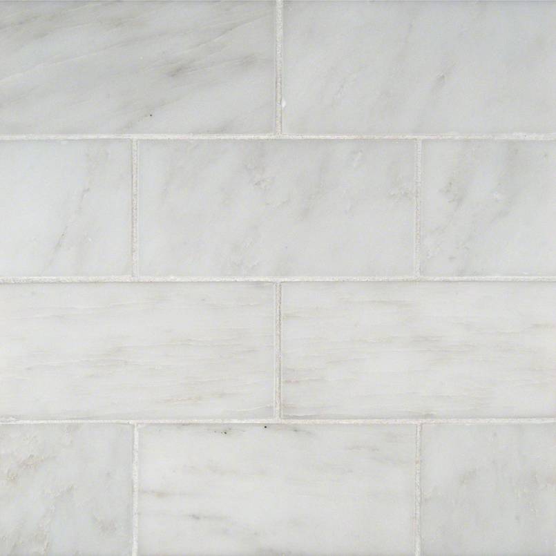 Arabescato Carrara Beveled Marble MSI Field Tiles 3" X 6" MSI - Zicana Boutique - 1