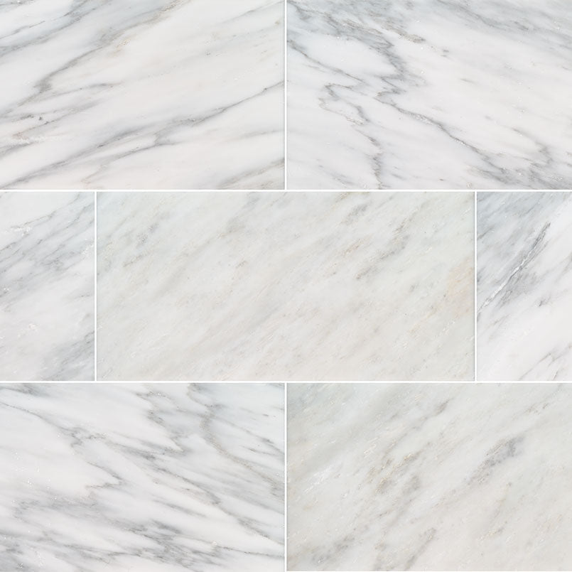 Arabescato Carrara Marble MSI Field Tiles 12" X 24" MSI - Zicana Boutique - 1