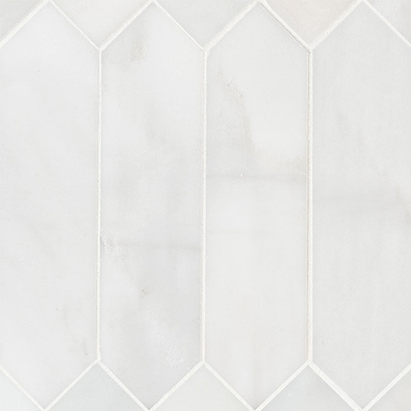 Arabescato Carrara Marble MSI Mosaic Tiles 11" X 12" Picket Pattern MSI - Zicana Boutique - 1