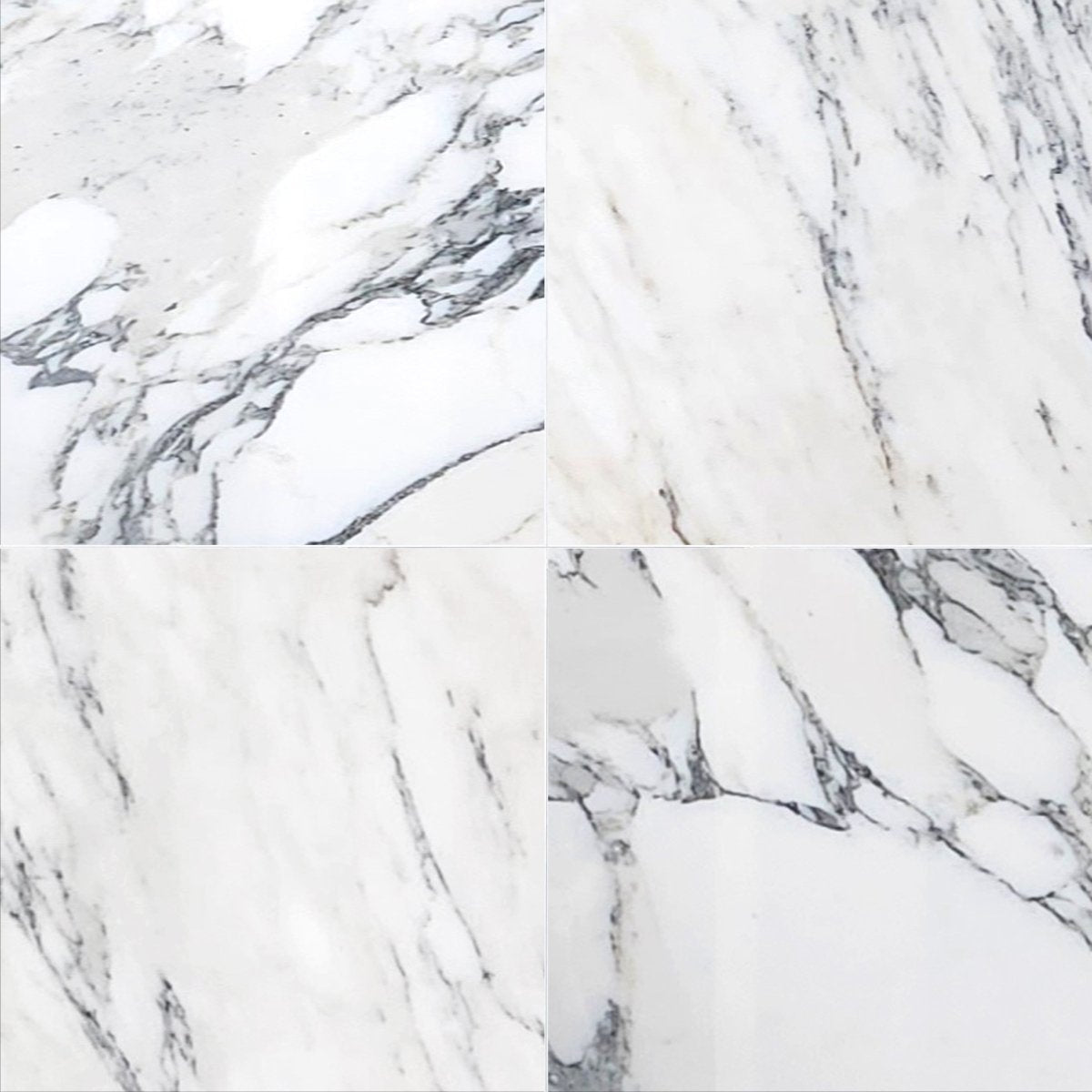 Arabescato Polished Marble Field Tile 12''x12''x3/8'' Zicana Boutique - Zicana Boutique - 1
