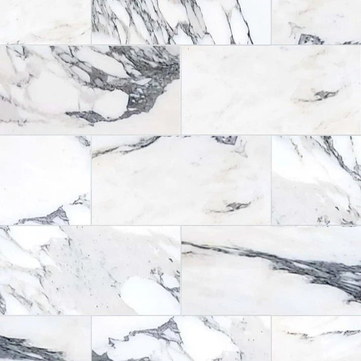 Arabescato Polished Marble Field Tile 6''x12'' Zicana Boutique - Zicana Boutique - 1