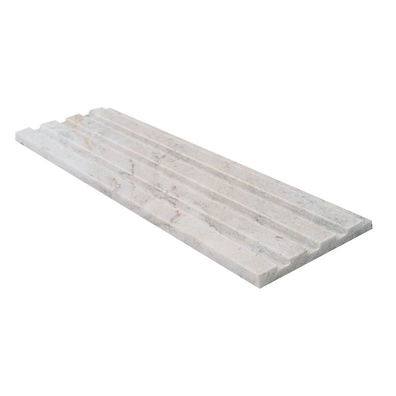 Arabescato Venato Marble MSI Field Tiles 4" X 12" Fluted Pattern MSI - Zicana Boutique - 4