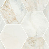 Arabescato Venato Marble MSI Field Tiles 8" Hexagon Pattern MSI - Zicana Boutique - 1