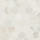 Arabescato Venato Marble MSI Mosaic Tiles 12" X 12" Hexagon Pattern MSI - Zicana Boutique - 1