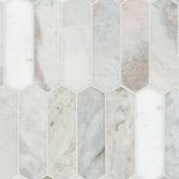 Arabescato Venato Marble MSI Mosaic Tiles 12" X 12" Picket Pattern MSI - Zicana Boutique - 1