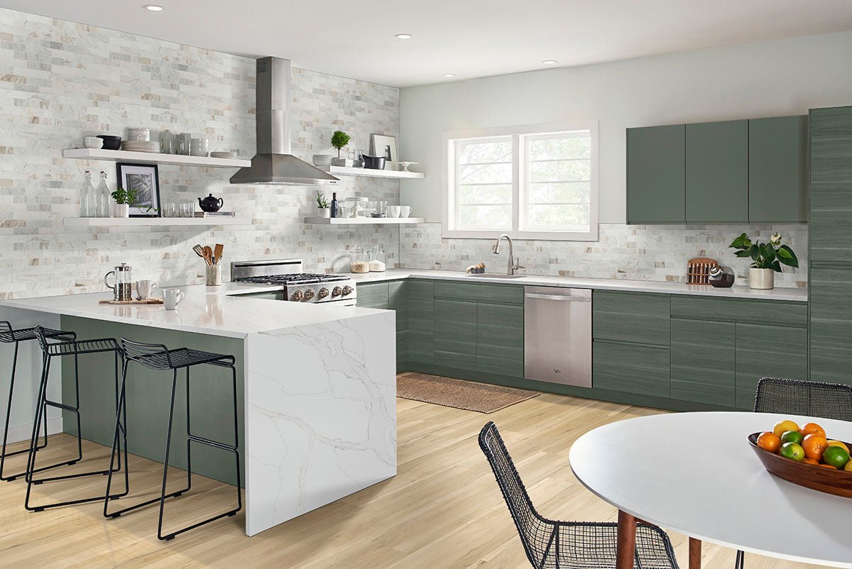 Arabescato Venato Marble MSI Mosaic Tiles 12" X 12" Subway Pattern MSI - Zicana Boutique - 6