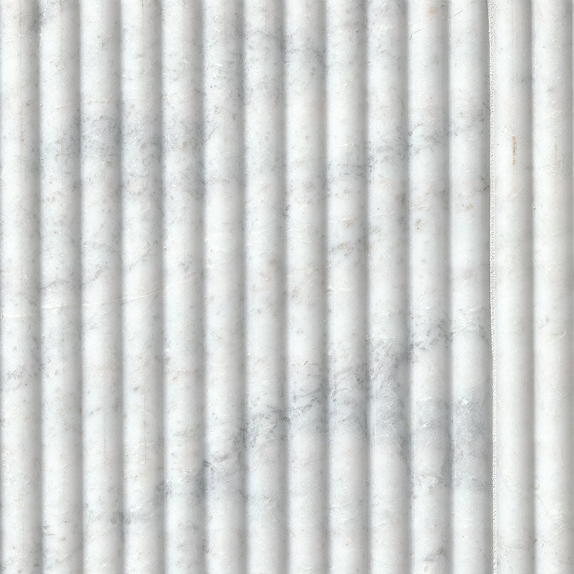 Arabescato Venato Milano Ribbo Marble MSI Field Tiles 12" X 24" Fluted Pattern MSI - Zicana Boutique - 1