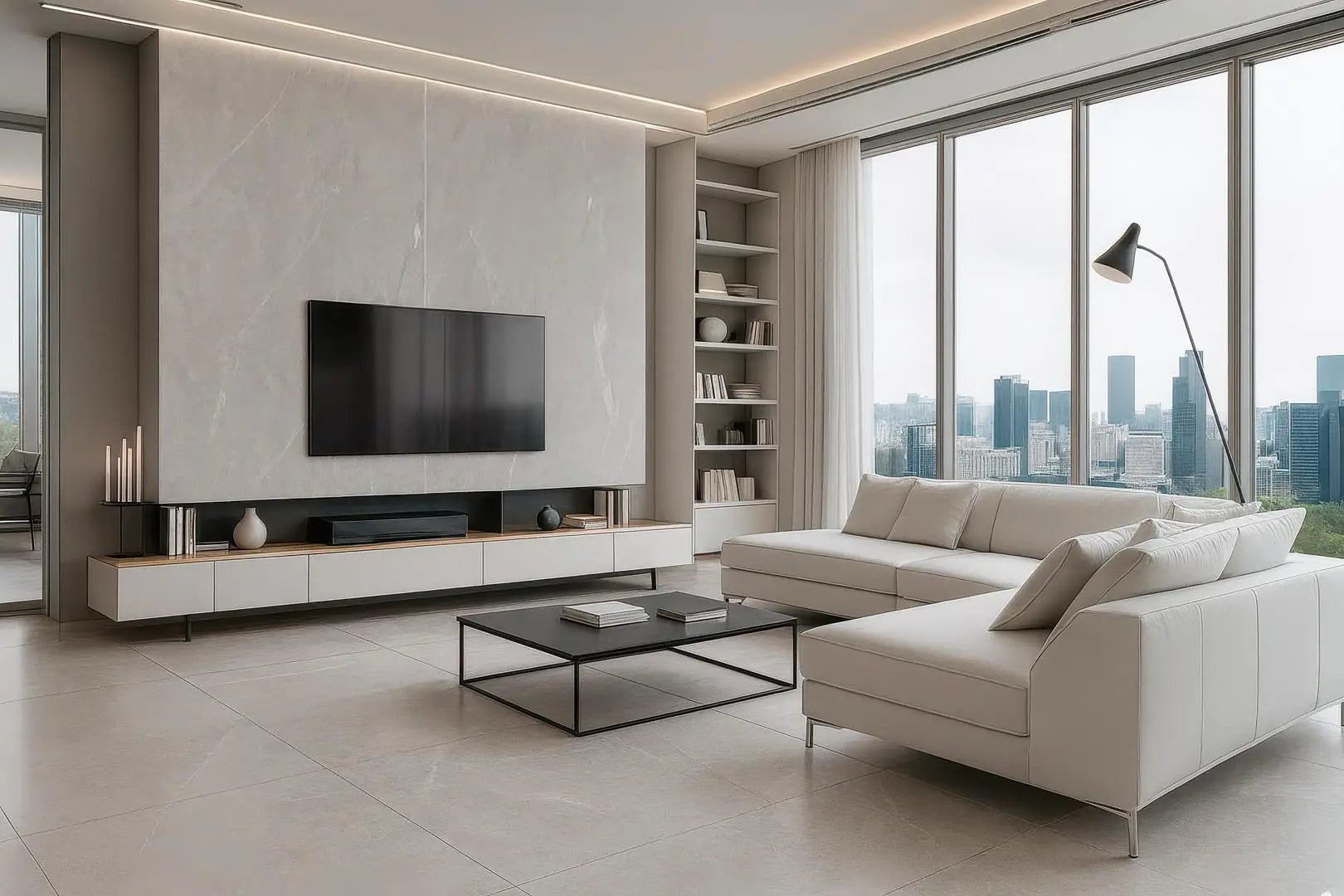 Armani Grey Raphael 48" x 96" Field Tile Raphael Porcelain - Zicana Boutique - 3