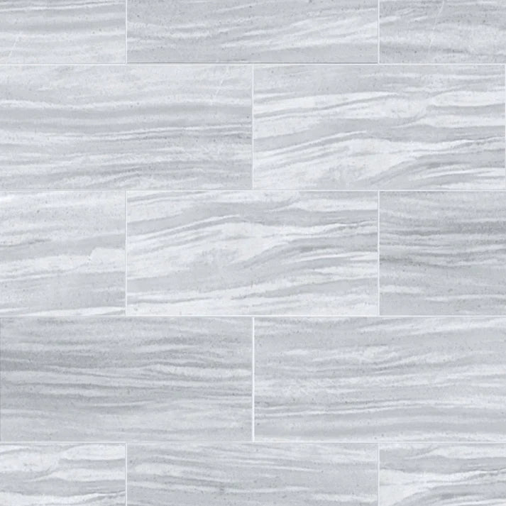 Ash Grey Polished Marble Field Tile 6''x12'' Zicana Boutique - Zicana Boutique - 1