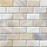 Athena Gold Beveled Marble MSI Mosaic Tiles 12" X 12" Subway Pattern MSI - Zicana Boutique - 1