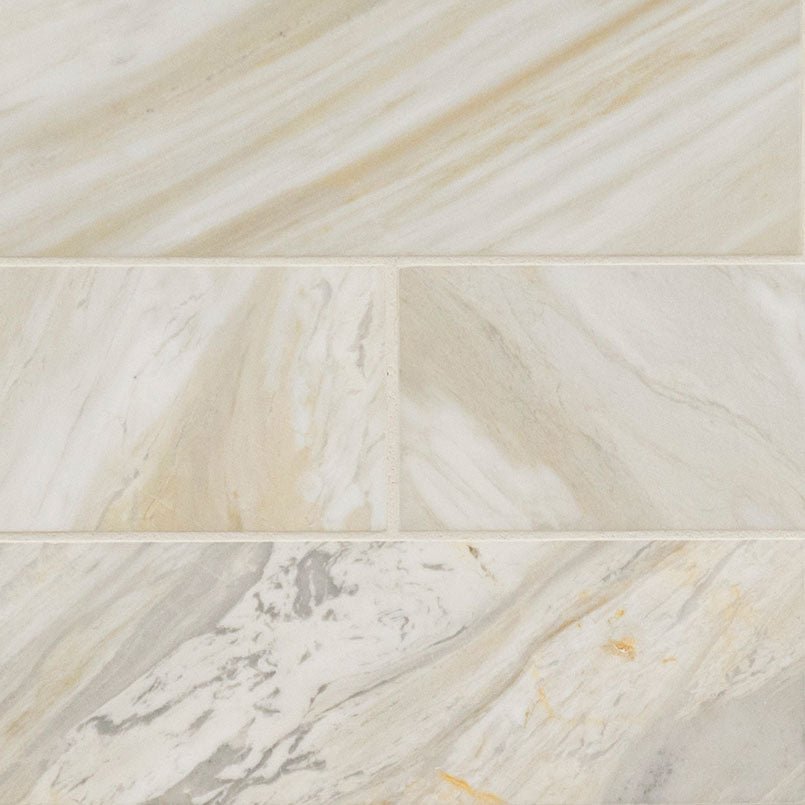 Athena Gold Marble MSI Field Tiles 4" X 12" MSI - Zicana Boutique - 1