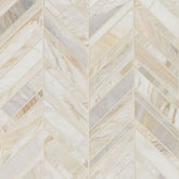 Athena Gold Marble MSI Mosaic Tiles 12" X 12" Chevron Pattern MSI - Zicana Boutique - 1