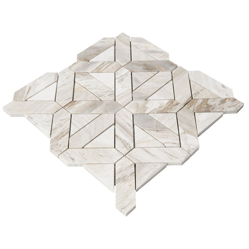 Athena Gold Marble MSI Mosaic Tiles 12" X 12" Geometrica Pattern MSI - Zicana Boutique - 4