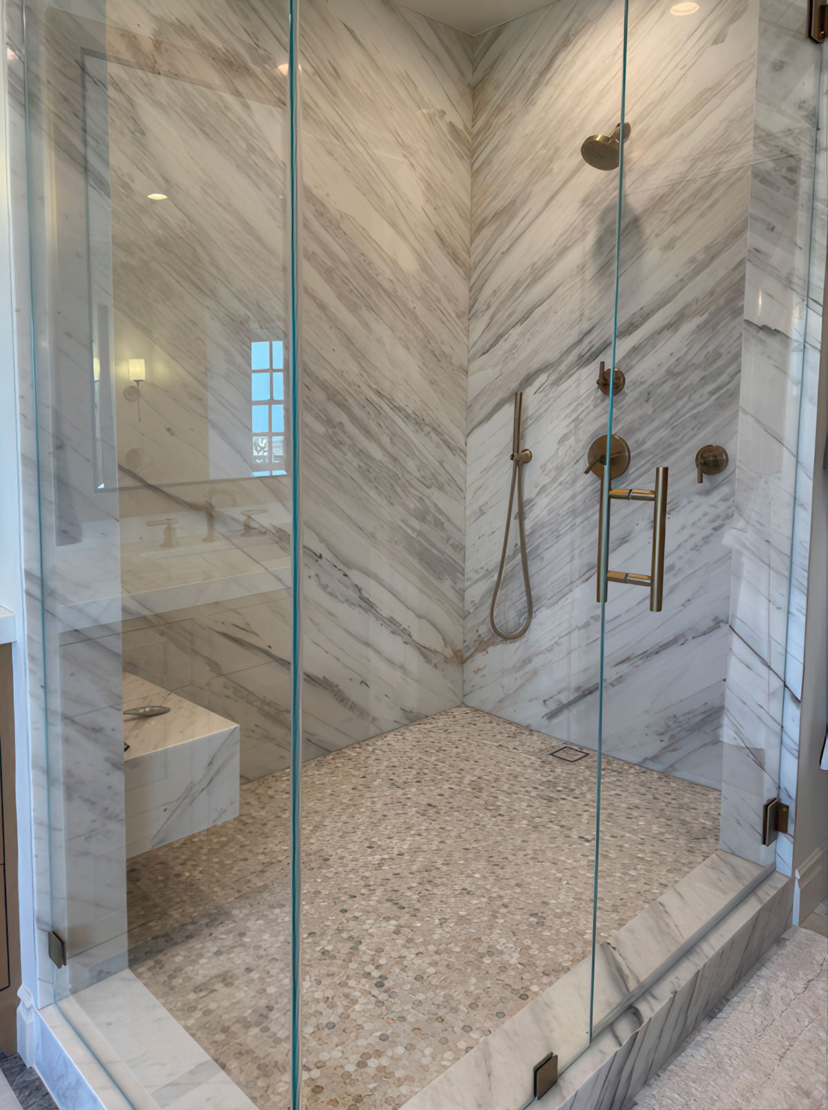 Athena Gold Marble MSI Mosaic Tiles 12" X 12" Penny Round MSI - Zicana Boutique - 7