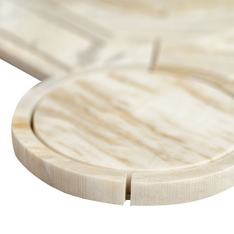 Athena Gold Regency Marble MSI Mosaic Tiles 10" X 10" Geometric Pattern MSI - Zicana Boutique - 4