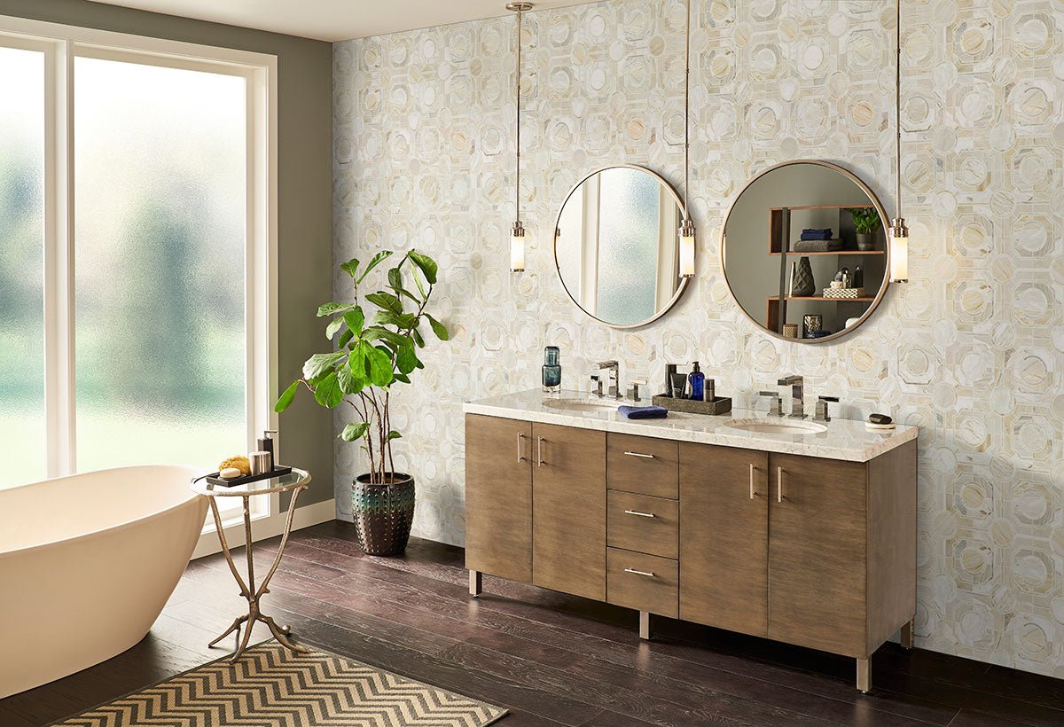 Athena Gold Regency Marble MSI Mosaic Tiles 10" X 10" Geometric Pattern MSI - Zicana Boutique - 7