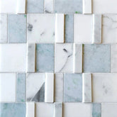 Atlas 3D BlockWeave Marble Mosaic Tile Zicana Boutique - Zicana Boutique - 1
