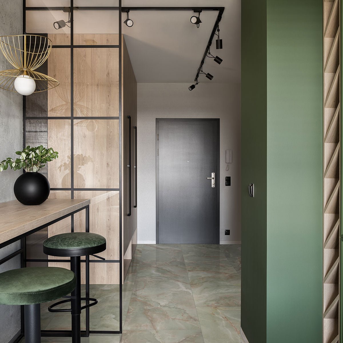 Aura Verde Onyx 24" x 48" Porcelain Field Tiles MSI- Zicana Boutique -6