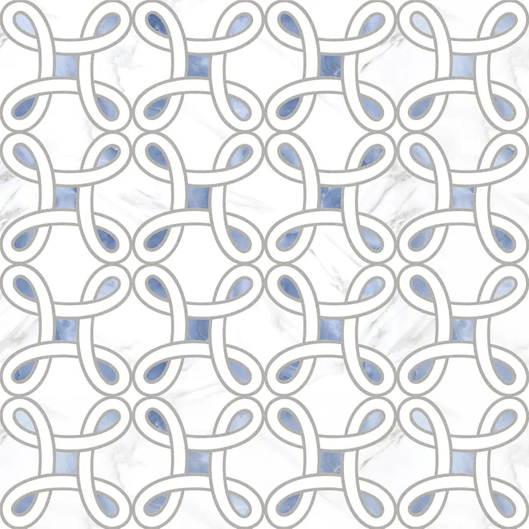 Azul Bahia Twist Raphael 32" x 32" Field Tile Raphael Porcelain - Zicana Boutique - 1