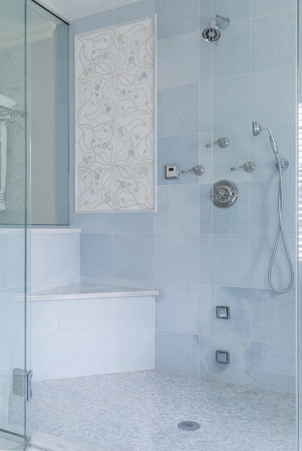 Azul Cielo Marble Field Tile 12" x 12" Artistic Tile - Zicana Boutique - 2