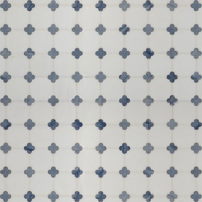 Azula Marble MSI Mosaic Tiles 12" X 12" Floret Pattern MSI - Zicana Boutique - 3