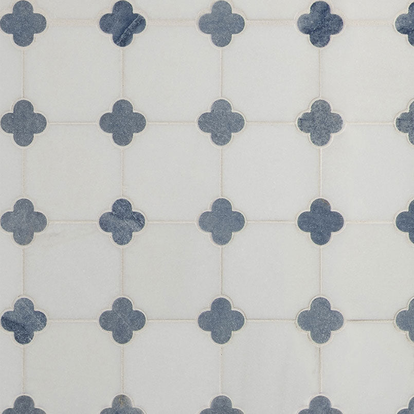 Azula Marble MSI Mosaic Tiles 12" X 12" Floret Pattern MSI - Zicana Boutique - 1