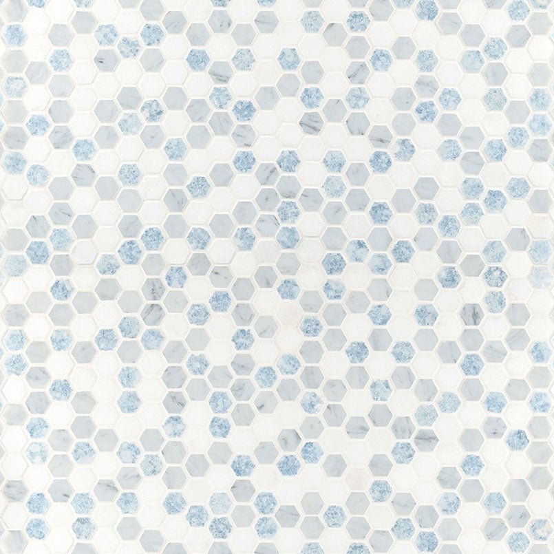 Azula Marble MSI Mosaic Tiles 12" X 12" Hexagon Pattern MSI - Zicana Boutique - 3