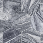 Bardiglio Marble Hexagon Field Tile 10 1/2" Zicana Boutique - Zicana Boutique - 1