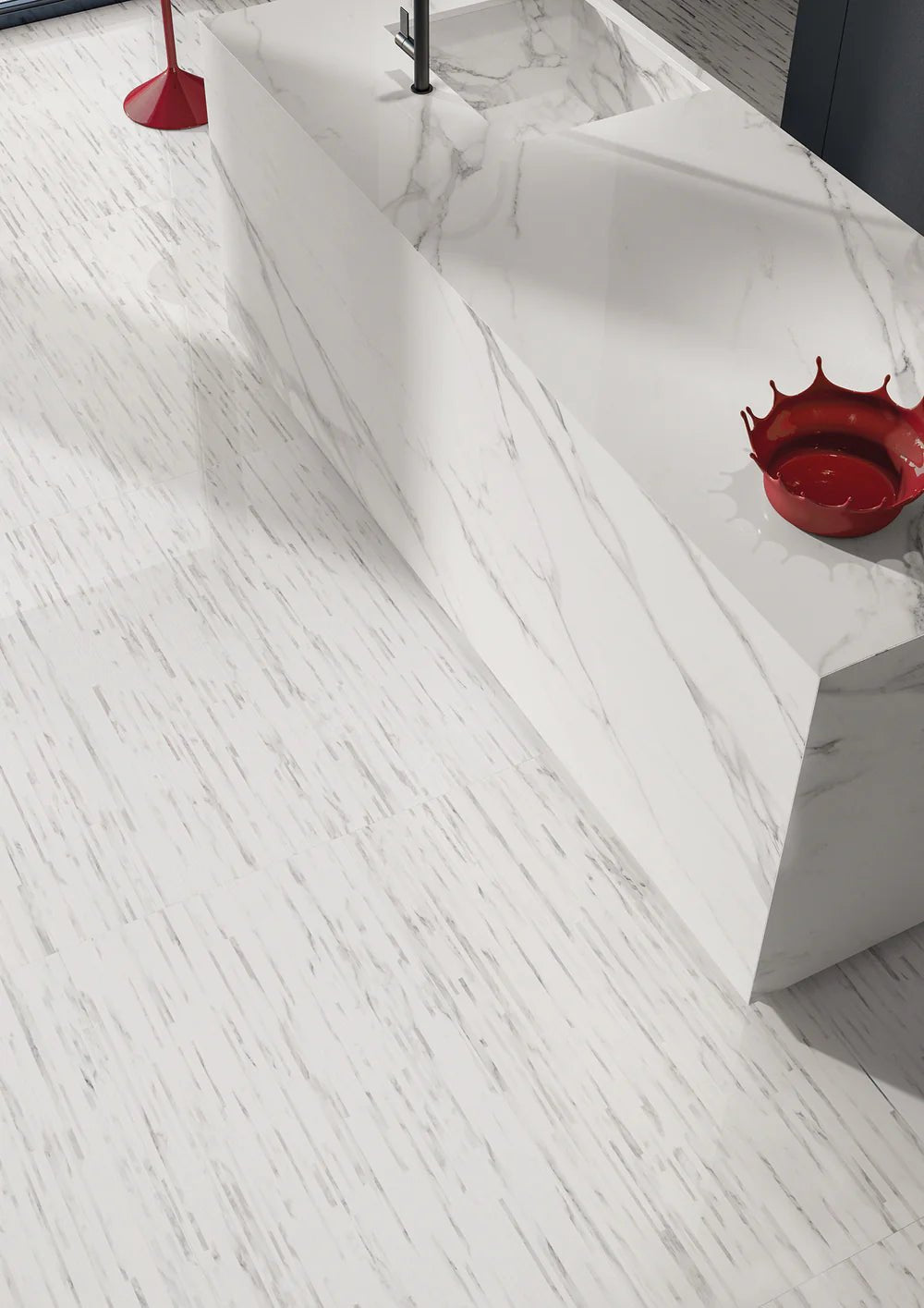 Bastoni Bianco Tile 24" x 48" Artistic Tile - Zicana Boutique - 3