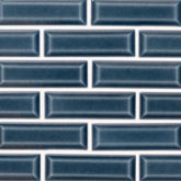 Bay Blue Beveled Ceramic MSI Mosaic Tiles 2" X 6" Subway Pattern MSI - Zicana Boutique - 1