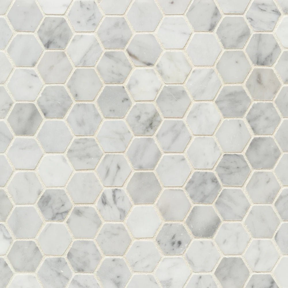 Bianco Carrara Marble Mosaic Zicana Boutique - Zicana Boutique - 1