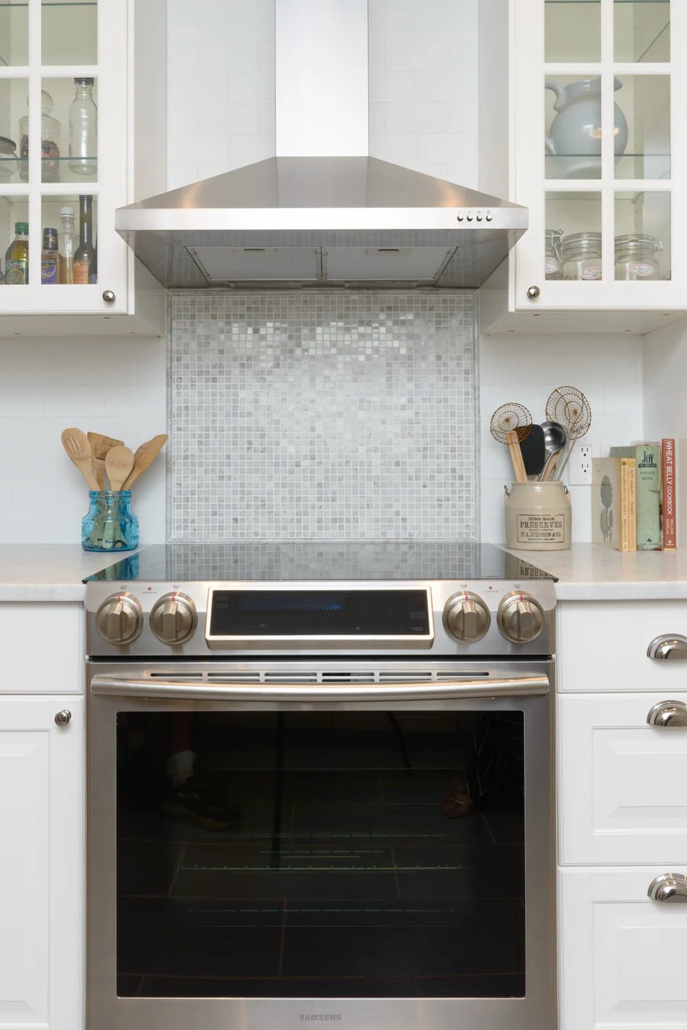 Bianco Carrara Marble Mosaic Artistic Tile - Zicana Boutique - 2