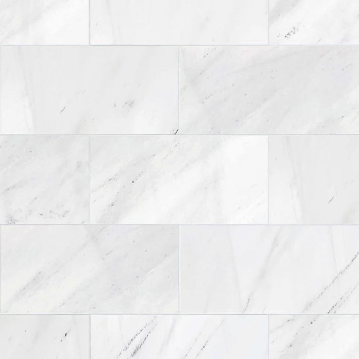 Bianco Cevic Polished Marble Field Tile 6''x12'' Zicana Boutique - Zicana Boutique - 1