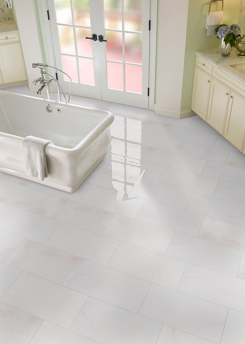 Bianco Dolomite Marble MSI Field Tiles 12" X 24" Beveled MSI - Zicana Boutique - 2