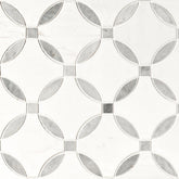 Bianco Dolomite Marble MSI Mosaic Tiles 10" X 10" Lola Pattern MSI - Zicana Boutique - 1
