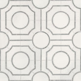 Bianco Dolomite Marble MSI Mosaic Tiles 10" X 10" Regency Pattern MSI - Zicana Boutique - 1