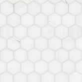 Bianco Dolomite Marble MSI Mosaic Tiles 12" X 13" Hexagon Pattern MSI - Zicana Boutique - 1