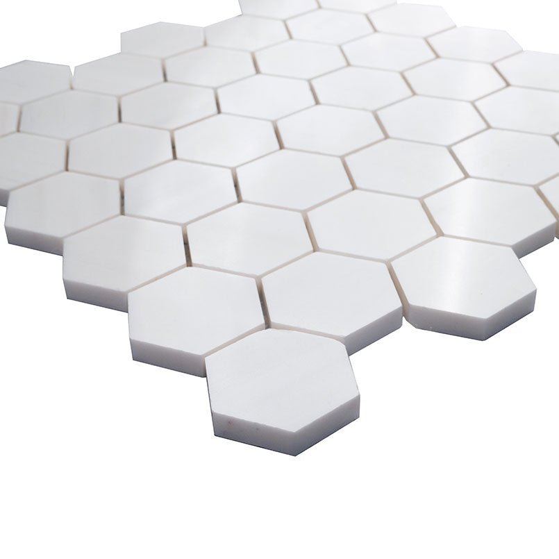 Bianco Dolomite Marble MSI Mosaic Tiles 12" X 13" Hexagon Pattern MSI - Zicana Boutique - 4