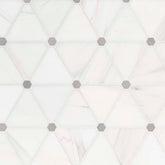 Bianco Dolomite Marble MSI Mosaic Tiles 12" X 14" Pinwheel Pattern MSI - Zicana Boutique - 1