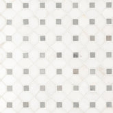 Bianco Dolomite Marble MSI Mosaic Tiles 13" X 13" Dotty Pattern MSI - Zicana Boutique - 1