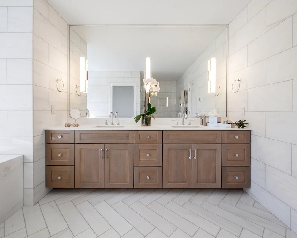 Bianco Dolomiti Marble Field Tile 12" x 24" Zicana Boutique - Zicana Boutique - 3
