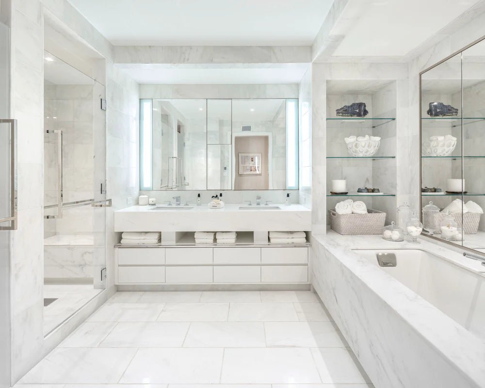 Bianco Dolomiti Marble Field Tile 24" x 24" Artistic Tile - Zicana Boutique - 3