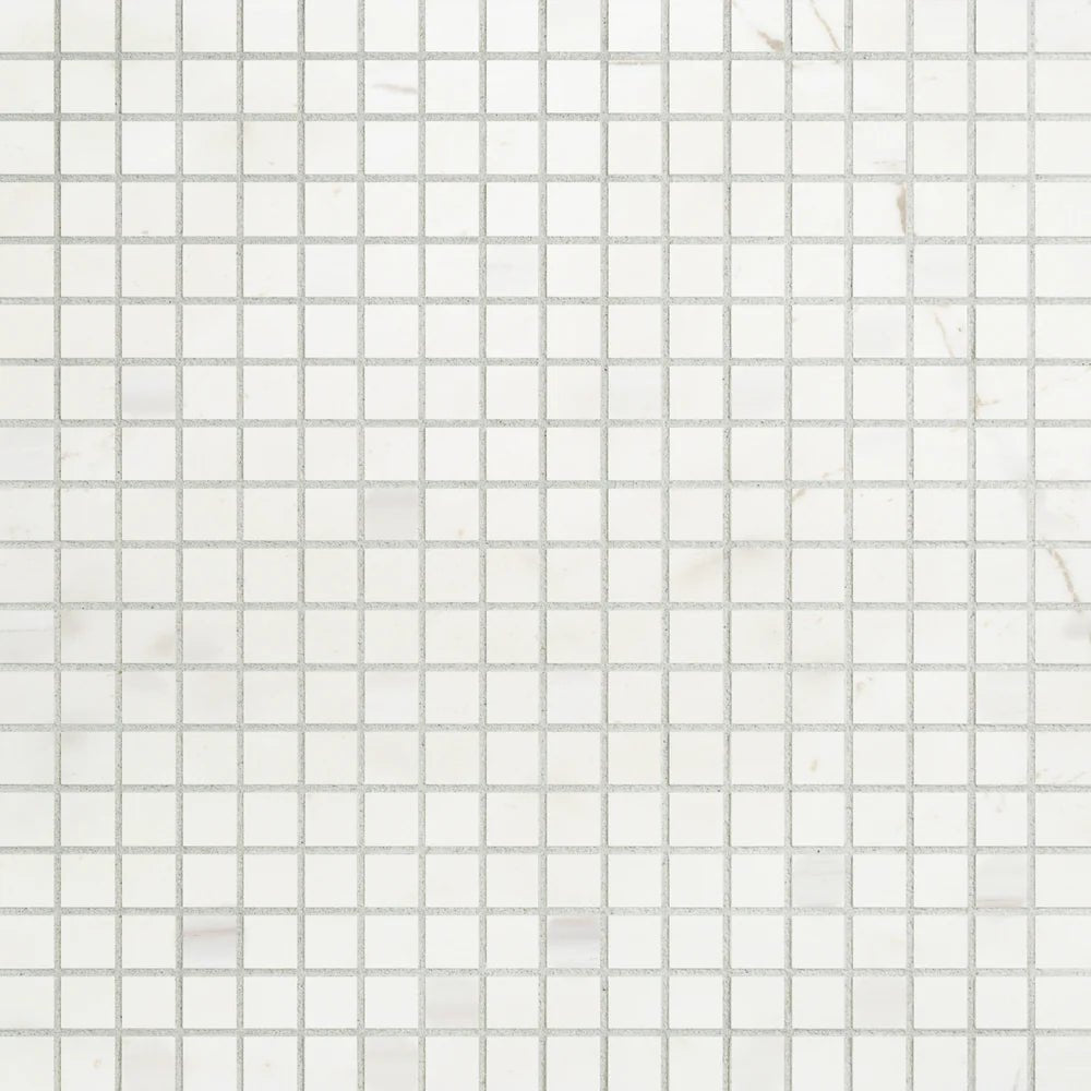 Bianco Dolomiti Mosaic Polished Straight Joint Artistic Tile - Zicana Boutique - 1