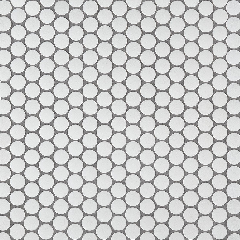 Bianco Porcelain MSI Field Tiles 11" X 12" Penny Round MSI - Zicana Boutique - 1