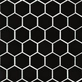 Black Porcelain MSI Field Tiles 2" Hexagon Pattern MSI - Zicana Boutique - 1
