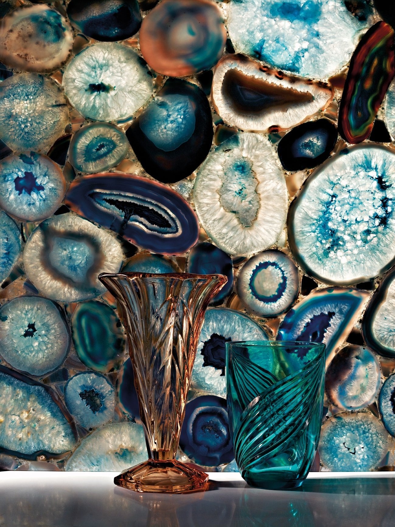 Blue Agate Precious Stone Antolini - Zicana Boutique - 2