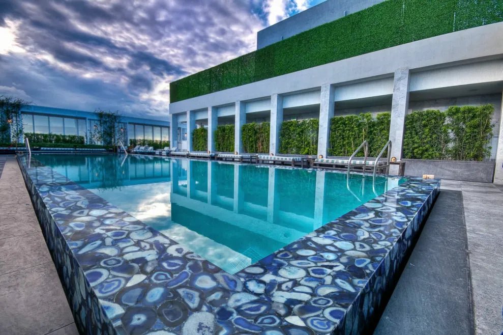 Blue Agate Precious Stone Zicana Boutique - Zicana Boutique - 4