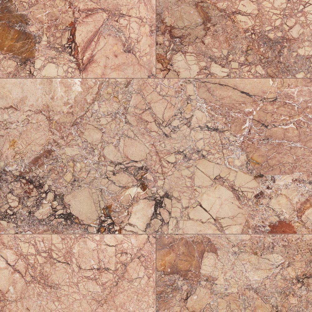 Breccia Pernice Marble Tile 12" x 24" Artistic Tile - Zicana Boutique - 1