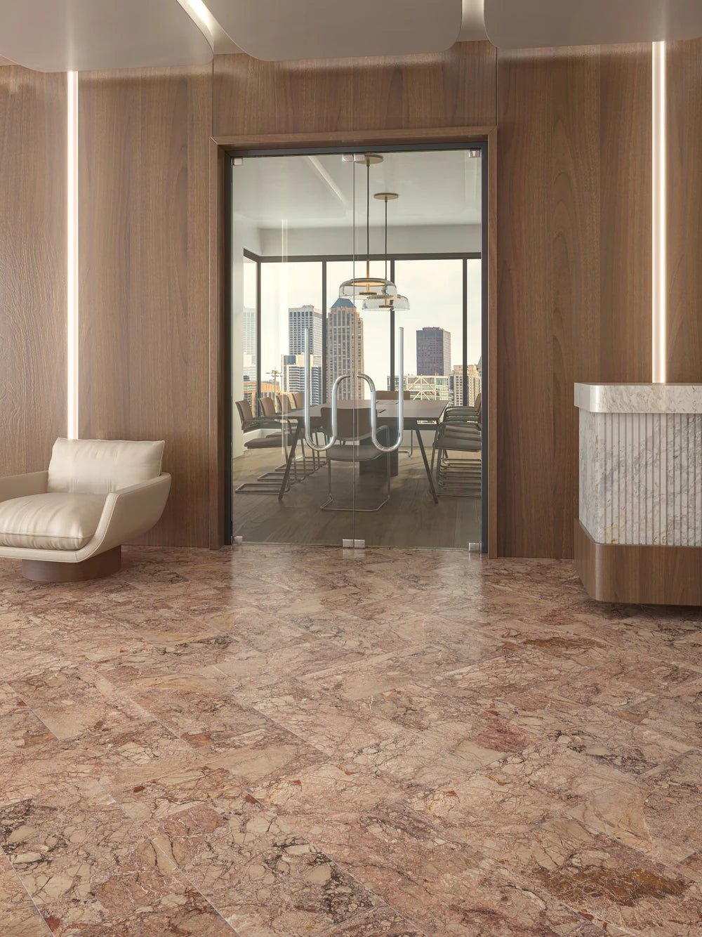 Breccia Pernice Marble Tile 12" x 24" Artistic Tile - Zicana Boutique - 2
